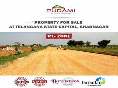 1206 sq ft West facing Plot for sale at Rs 22.78 lacs in Project in Shadnagar, Hyderabad