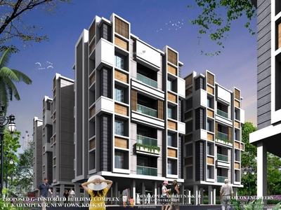 1059 sq ft 2 BHK Under Construction property Apartment for sale at Rs 55.07 lacs in Diganta Adi Guru Residency in New Town, Kolkata