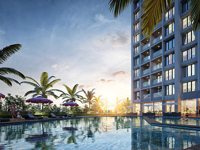 685 sq ft 1 BHK 1T Apartment for sale at Rs 1.24 crore in Aurum Q Residences R2 in Ghansoli, Mumbai