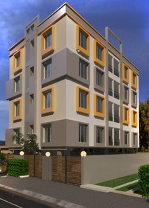 825 sq ft 3 BHK Apartment for sale at Rs 75.00 lacs in Dev Rainbow Co operative Housing Society in New Town, Kolkata