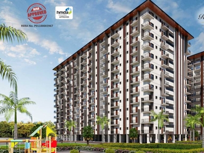 1600 sq ft 3 BHK Apartment for sale at Rs 95.98 lacs in Raja Royal Orchids in Chandanagar, Hyderabad