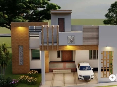 2bhk house with car porch