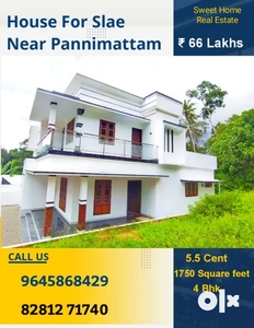 4 BHK New House near Pannimattam - Chingavanam