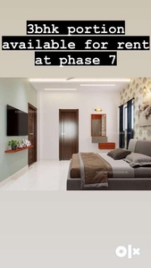 3bhk 10 marla first floor availble for rent at phase 7 mohali