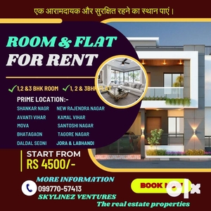 Modern 1-4 BHK Flats Available in Raipur - Contact Us Now!