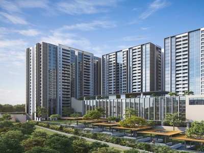 811 sq ft 2 BHK Launch property Apartment for sale at Rs 1.05 crore in Logipark Pristine O2 World Part 1 in Wagholi, Pune