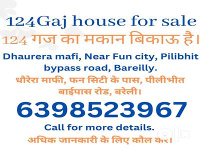 124 gaj EAST facing house for 35 lakhs only