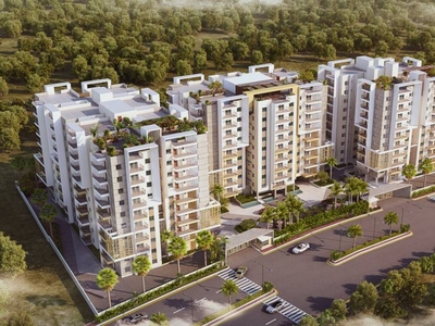 1735 sq ft 3 BHK East facing Apartment for sale at Rs 2.42 crore in Alekhya Palm Woods in Nanakramguda, Hyderabad