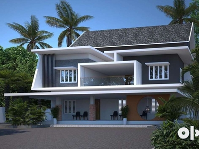 3250 sqft 2 story luxury villa in chemperi Vimal Jyothi eng college