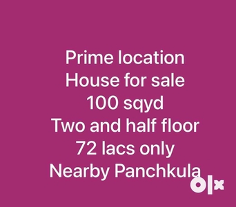Hosue for sale nearby panchkula prime location