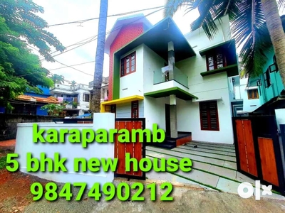 Karaparamb 5 bhk new house 86 lakh negoshible