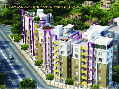 1000 sq ft 2 BHK 2T Apartment for sale at Rs 44.00 lacs in Unique Infinite in Rajarhat, Kolkata