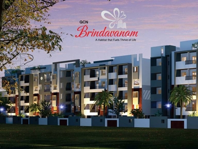 1075 sq ft 2 BHK 2T West facing Apartment for sale at Rs 70.00 lacs in GCN Brindavan in Whitefield Hope Farm Junction, Bangalore
