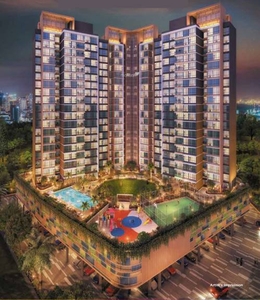 650 sq ft 1 BHK 2T East facing Under Construction property Apartment for sale at Rs 75.00 lacs in Satyam Trinity Towers in Kharghar, Mumbai