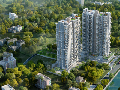 688 sq ft 2 BHK 2T Apartment for sale at Rs 48.00 lacs in Merlin Skygaze 13th floor in Chowhati, Kolkata