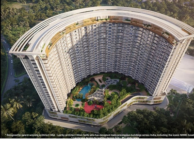 1750 sq ft 3 BHK 3T West facing Launch property Apartment for sale at Rs 1.24 crore in Metrosatyam Metro Satyam Queens Necklace in Kharghar, Mumbai