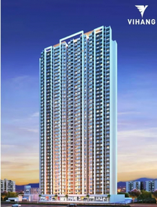 580 sq ft 1 BHK 1T West facing Apartment for sale at Rs 50.00 lacs in Vihang LIFE HUB in Thane West, Mumbai