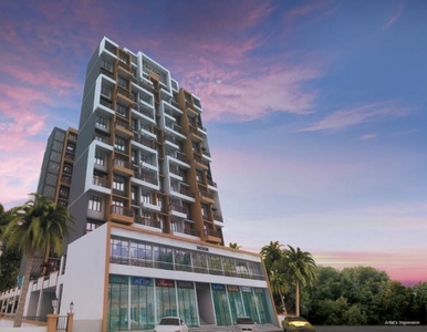 700 sq ft 1 BHK 2T East facing Apartment for sale at Rs 79.00 lacs in Paradise Sai Icon in Kharghar, Mumbai