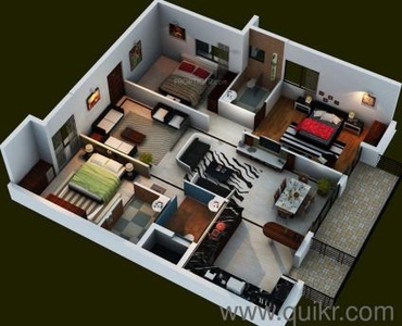 3 BHK 1225 Sq. ft Apartment for Sale in Vijaya Bank Layout, Bangalore