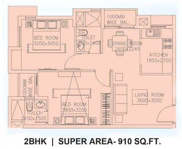 2 BHK Residential Apartment 910 Sq.ft. for Sale in Kanpur Road, Lucknow