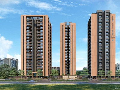 1912 sq ft 3 BHK Completed property Apartment for sale at Rs 1.38 crore in Satyam Skyline II in Memnagar, Ahmedabad
