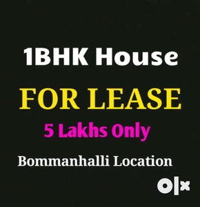 1BHK available FOR LEASE Dmart main road Bommanhalli