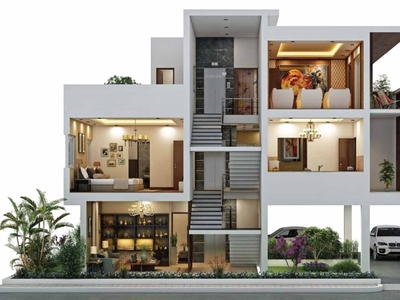3012 sq ft 4 BHK 3T Completed property Villa for sale at Rs 3.60 crore in Poomalai The Wave in Neelankarai, Chennai
