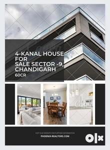 4-Kanal Brand New House Sec 9, Chandigarh