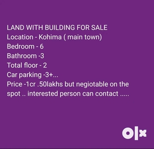 Land with building for sale