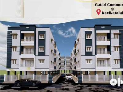 NEW 2BHK FLAT WITH LIFT READY TO OCCUPY LIFT NEAR HOLY FAMILY SCHOOL