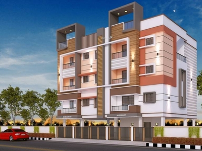 1009 sq ft 2 BHK Under Construction property Apartment for sale at Rs 58.02 lacs in AK Peridot Apartment in Selaiyur, Chennai