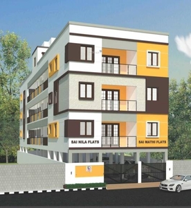 1131 sq ft 3 BHK Completed property Apartment for sale at Rs 61.07 lacs in Green Sai Nila Flats in Mugalivakkam, Chennai