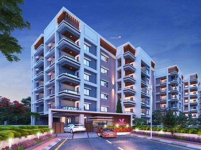 1175 sq ft 2 BHK Launch property Apartment for sale at Rs 57.58 lacs in Vasavi Sri Nivasam in Ghatkesar, Hyderabad