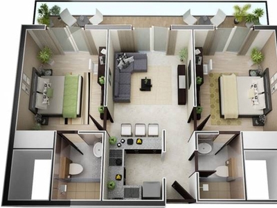 1224 sq ft 2 BHK 2T Apartment for sale at Rs 1.72 crore in Baani City Center 6th floor in Sector 63, Gurgaon