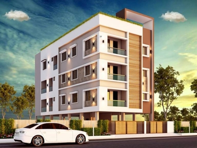 779 sq ft 2 BHK Launch property Apartment for sale at Rs 40.90 lacs in AK Amber in Pozhichalur, Chennai