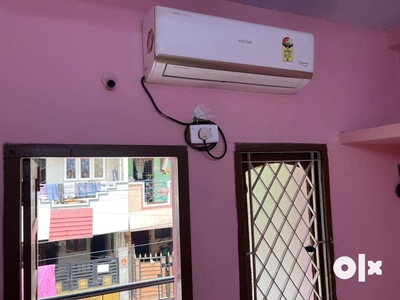 A/c semi furnished one bhk house for rent