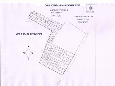 1200 sq ft East facing Plot for sale at Rs 34.81 lacs in Delight Palm Springs in Sarjapur, Bangalore