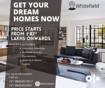 2, 2.5, 3BHK Apartment Project Near Whitefield