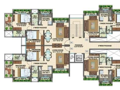 1 BHK Apartment 627 Sq.ft. for Sale in