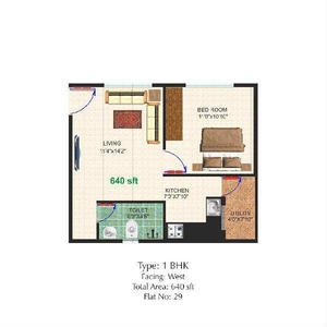1 BHK Residential Apartment 630 Sq.ft. for Sale in Chandapura, Bangalore