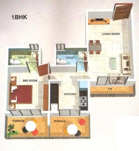 1 BHK Residential Apartment 723 Sq.ft. for Sale in Roadpali, Panvel, Navi Mumbai
