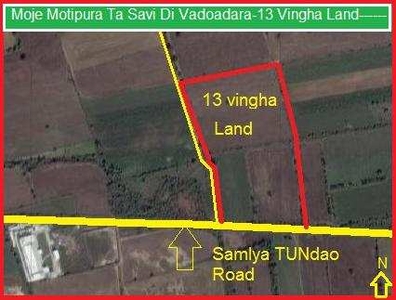 Commercial Land 13 Bigha for Sale in Manjusar, Vadodara