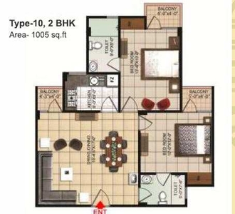 2 BHK Apartment 1005 Sq.ft. for Sale in Dhanuha, Allahabad