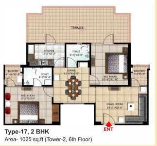 2 BHK Apartment 1025 Sq.ft. for Sale in Dhanuha, Allahabad
