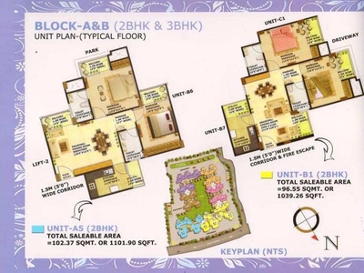 2 BHK Apartment 1039 Sq.ft. for Sale in Preetam Nagar, Allahabad