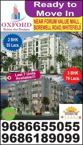 2 BHK Residential Apartment 1170 Sq.ft. for Sale in Whitefield, Bangalore