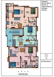 2 BHK Residential Apartment 816 Sq.ft. for Sale in Ambattur, Chennai