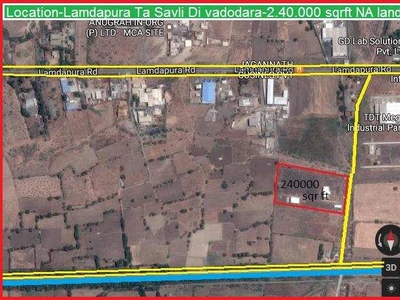 Commercial Land 240000 Sq.ft. for Sale in Lamdapura, Vadodara