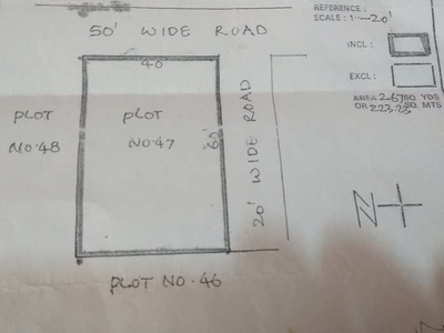 Residential Plot 267 Sq. Yards for Sale in Adikmet, Hyderabad
