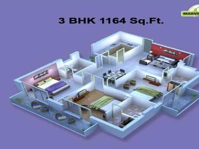 3 BHK Apartment 1164 Sq.ft. for Sale in